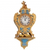 A French Regence Ormolu-Mounted Blue Horn Bracket Clock on Wall Bracket, Julien Le Roy circa 1735