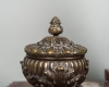 A very imposing 19th century inkwell on the marble base, circa 1860