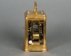A fine French gilt brass, quarter repeating, corge case carriage clock, circa 1880