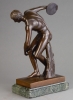 A high quality bronze of athlete Discus-thrower (discobolus), circa 1900