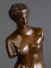 A French cast and patinated bronze sculpture of Venus, circa 1900