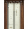 Een Fraaie Hollandse Lodewijk XVI mahonie bakbarometer, P. Wast, circa 1810