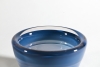 Misha Ignis, Blue thick glass bowl, 'Mirage du N. 07/89', 1989 - Misha Ignis
