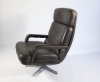 Bernd Münzebrock, Leather Lounge Chair 'Don', type 176, for Walter Knoll, 1970s - Bernd Münzebrock