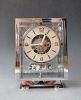 A fine Art Deco Atmos clock, chrome  No 6981, by Jean Leon Reutter, circa 1930.