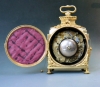 A Louis XVI pendule d'officier, a Swiss travelling clock made around 1780-90.