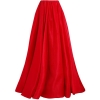 Ralph Lauren Red Silk Satin Full Length Drawstring Maxi Skirt - Ralph Lauren