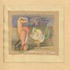 Hannah Höch, Watercolor with ink on paper, titled 'Pat u Patachon', signed 'H.H.', 1920s. - Hannah Höch