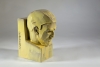 W.C. Brouwer, Sculptuur 'Het Denken', geel geglazuurd aardewerk, ca. 1928 - Willem Coenraad Brouwer