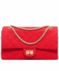 Chanel Red 2.55 Reissue Quilted Classic Jersey 227 Jumbo Flap Bag - Chanel