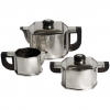 Fa. Wolfers Frères, Art Deco three-piece silver tea set, Silver 835/1000 - Philippe Wolfers Frères