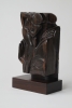 Hildo Krop, Uniek coromandel sculptuur van dame en detail damesgezicht, Amsterdamse School, 1926 - Hildo (H.L.) Krop