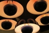 Verner Panton, uitvoering Louis Poulsen, Flowerpot plafondlamp, ontwerp 1968 - Verner Panton
