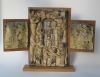 Lies Cosijn, Ceramic triptych on wooden boards, 1997 - Lies Cosijn