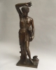 Bronze statue of a Amazone by Barbedienne