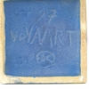 Jan van der Vaart, Blauwe steengoed 'Multipel' vaas, ontwerp 1993, uitvoering 1997 - Jan van der Vaart