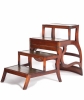 A Regency Mahogany Metamorphic Library Chair/Steps