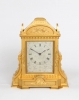 An English engraved 'Cole type' gilt table clock, Manoah Rhodes, circa 1860