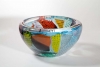 Willem Heesen, Unique glass bowl, from the series 'Carnaval do Rio', Studio de Oude Horn, 1996. - Willem Heesen W.