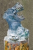 Antoon van Wijk, Glazen sculptuur van een nijlpaard, pâte de verre, 1990 - Antoon van Wijk