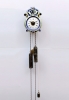 A small German wall clock with alarm, circa 1860