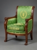 French Empire Suite of four Fauteuils and two Bergères, attributed to F.H.G. Jacob-Desmalter