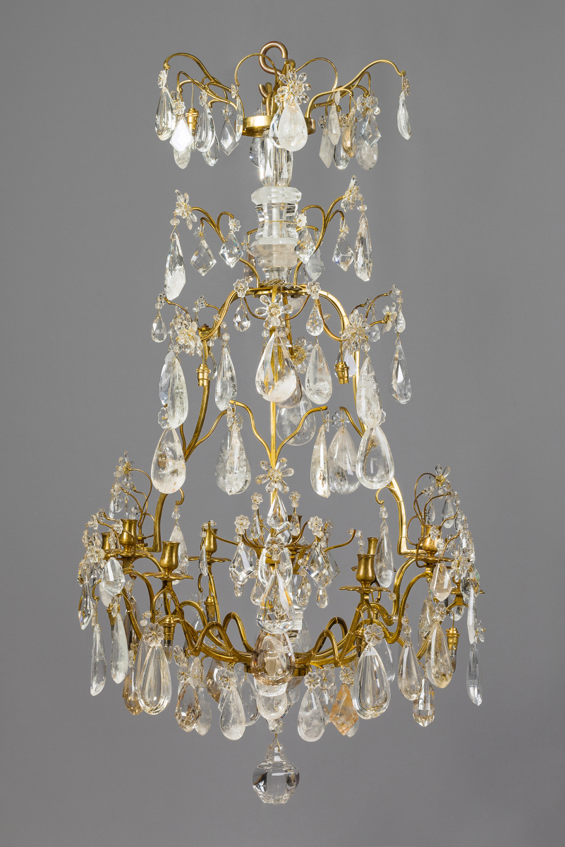Lustre à Cage aux cristaux de roche d’époque Louis XV | Kollenburg ...