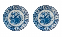 A Pair of Chargers in Blue Delftware