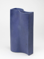 Jan van der Vaart, Undulating blue glazed vase, multiple, 1999 - Jan van der Vaart