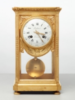 A fine French bronze ‘four glass’ table regulator by Robin, circa 1880