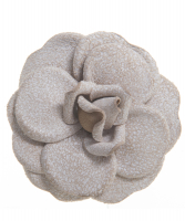 Chanel Leather Camellia Brooch - Chanel
