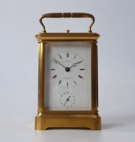  Carriage clock, alarm and striking on a bell, Lépine no 549, Paris circa 1860.
