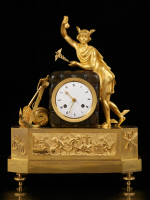 French Empire Mantel Clock with Mercury