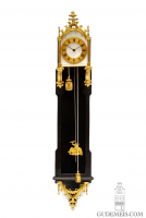 a miniature Austrian neo gothic brettl wall clock, circa 1840