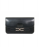 Delvaux Vintage Black Leather Continental Wallet - Delvaux