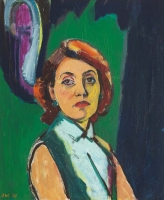 Portret van de vrouw van J. Rädecker - Jan Wiegers