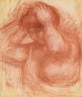 Femme se coiffant - Pierre-Auguste Renoir
