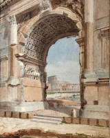 J. Martin: Colosseum en de Boog van Titus