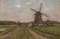 Landschap met molen - Rodolphe Wytsman