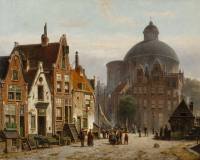The Lutheran church in Amsterdam - Willem Koekkoek