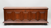 Dutch oak five-panel chest.