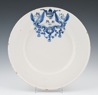 White Delft plate