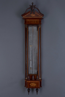A Dutch Louis XVI mahogany contra bak barometer Gebr. Lurasco in Amsterdam, 17050-1805