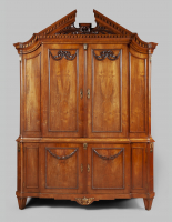 A Fine Dutch Louis Seize mahogany cabinet