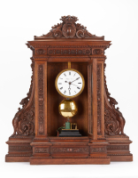 Electric oak mantel clock Matthias Hipp 