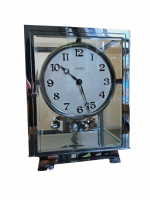 M267 Chrome plated art deco J. L. Reutter five-glass Atmos clock