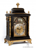 An English table clock with musical mechanism and automaton, Daye barker London, circa 1760.