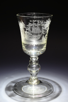 An engraved glass