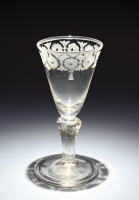 An engraved Trickglass