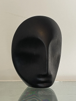 Bernard Richters, mask head, undated, ebony, with monogram - Bernard (B.J.) Richters